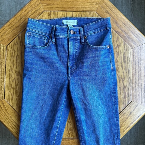 *MADEWELL* Medium Wash 9" Mid Rise Skinny Jeans Size 25 - Picture 2 of 9